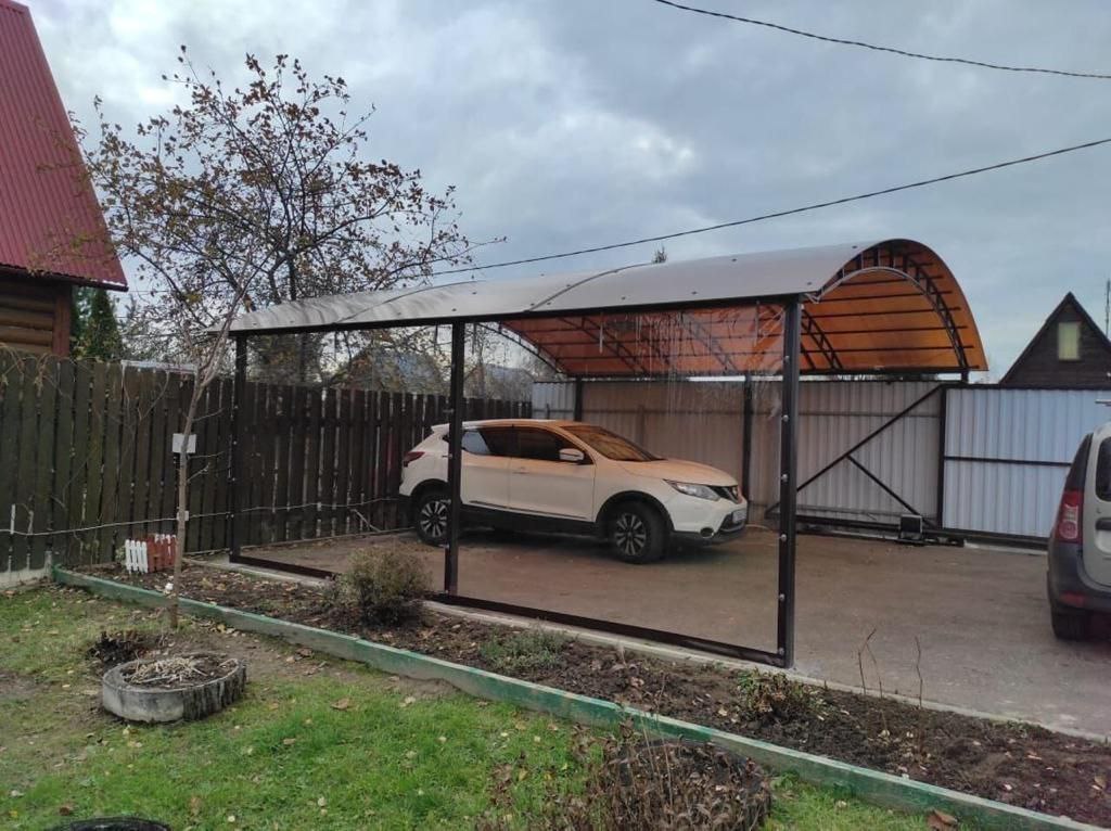 Прозрачные шторы ПВХ для навеса под автомобиль в Духовщине